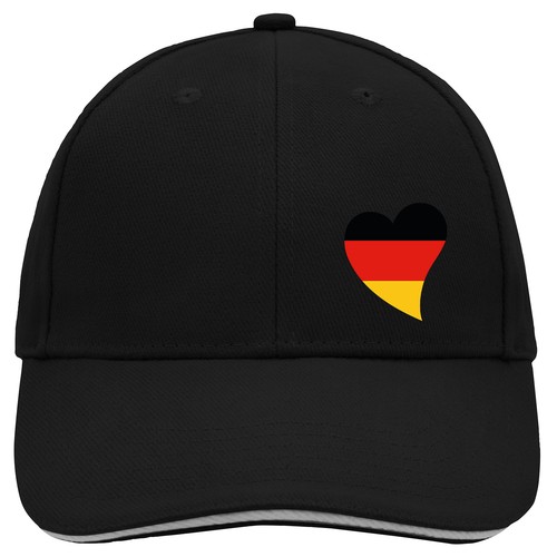 Kappe deutschland flagge - flagge, herz