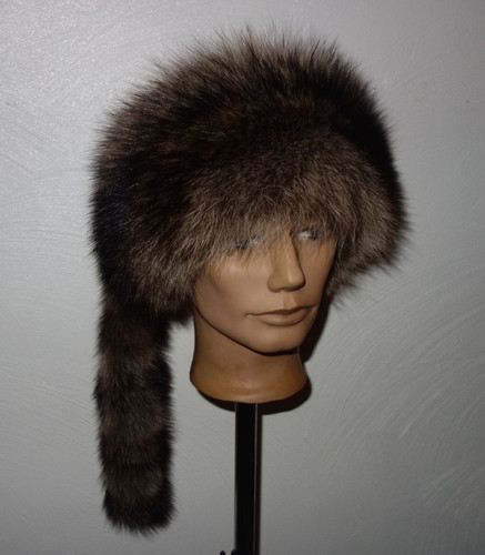 Waschbär pelz mütze - pelz, trapper
